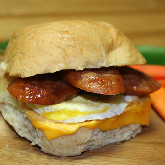 Portuguese-Sausage-and-Egg-Breakfast-Sandwich