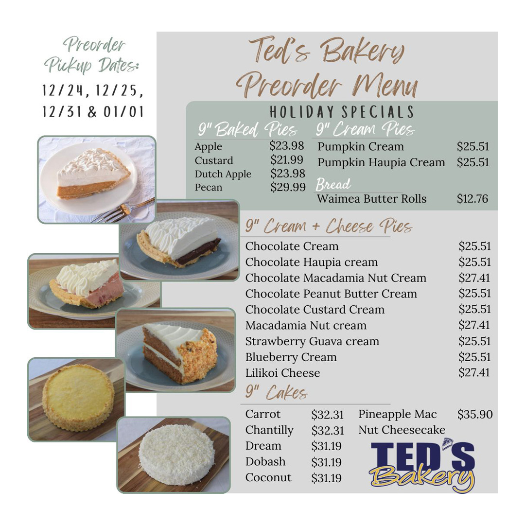 Ted's-Holiday-Menu